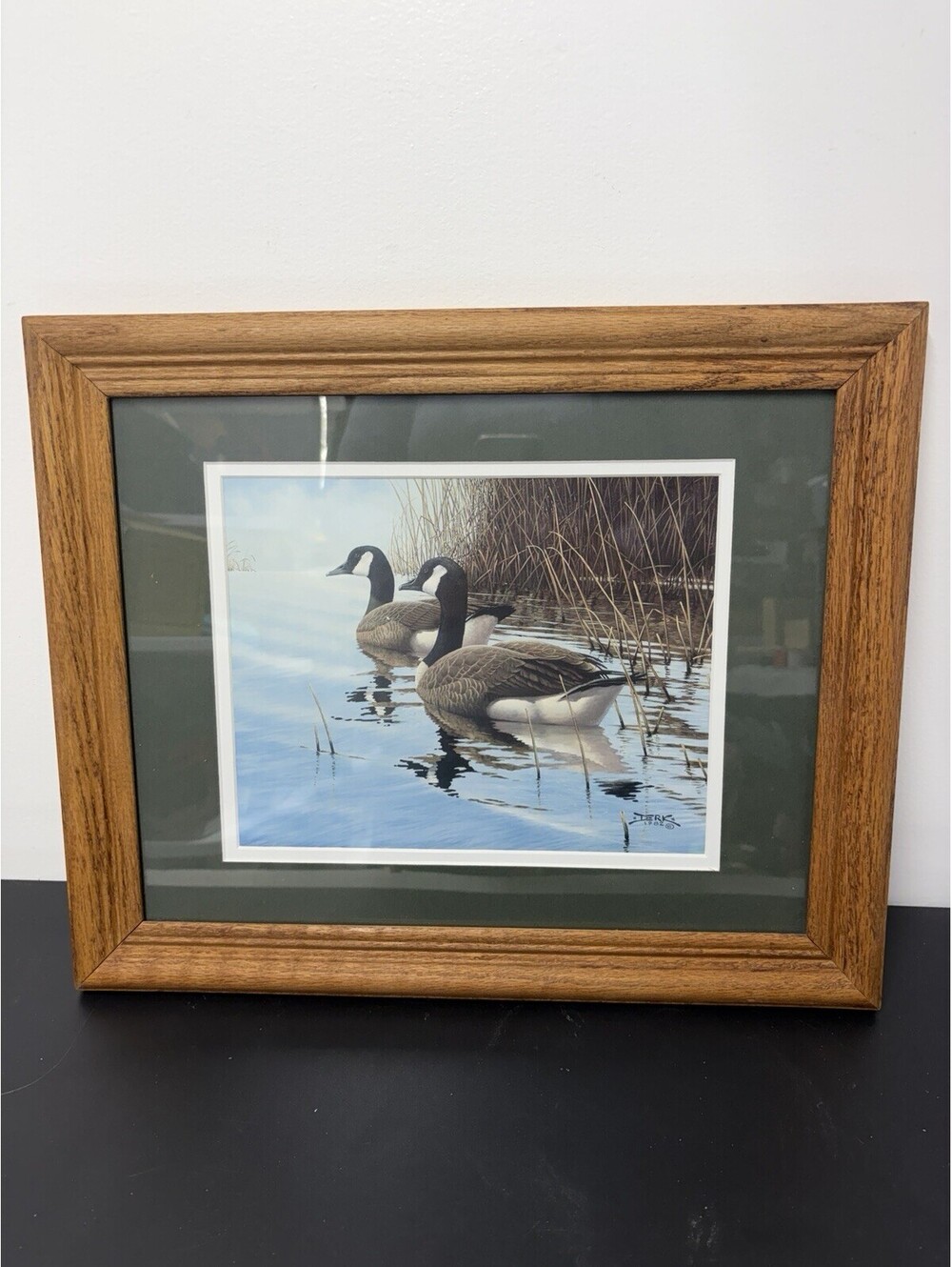 “Pause from the Journey” by Derk Hansen - Canadian Geese Framed & Matted Print